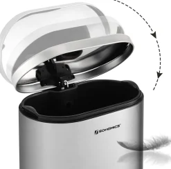 Sale SONGMICS Poubelle capteur 2 x 35L Argent