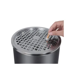 Outlet SONGMICS Poubelle cendrier noir