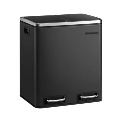 Cheap SONGMICS Poubelle cuisine 2 x 15L avec pétal beige sable