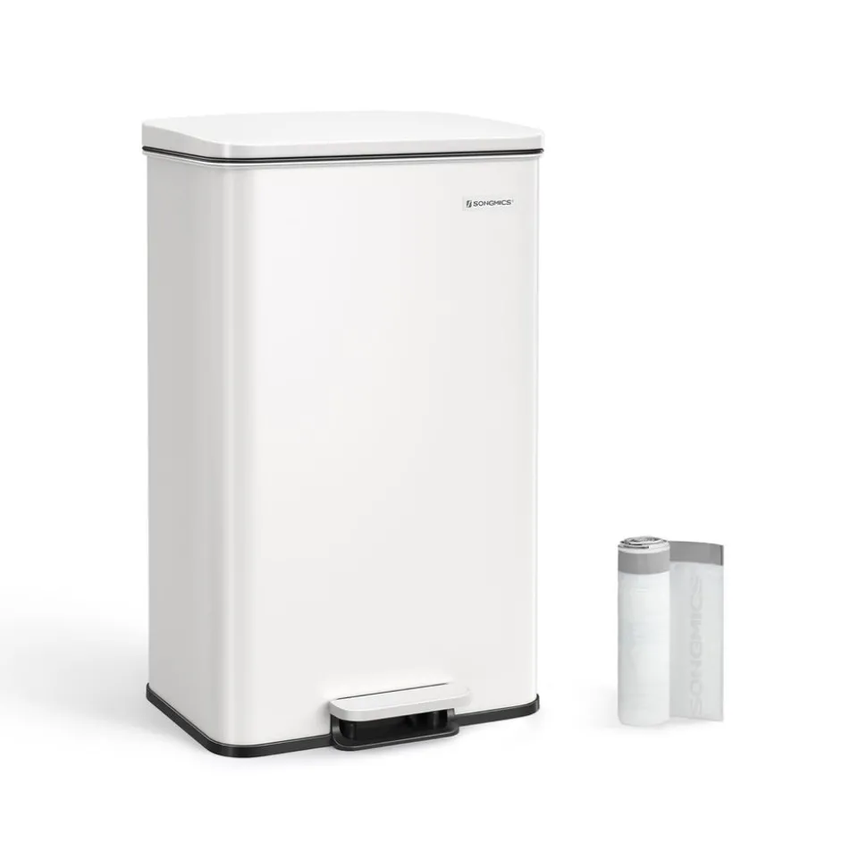 Flash Sale SONGMICS Poubelle de cuisine 40L blanc