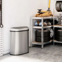 Discount SONGMICS Poubelle 45L métallisé