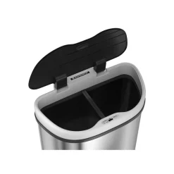 Discount SONGMICS Poubelle 45L métallisé