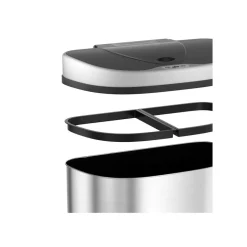 Discount SONGMICS Poubelle 45L métallisé