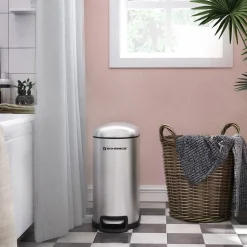 Cheap SONGMICS Poubelle 10L métallisé