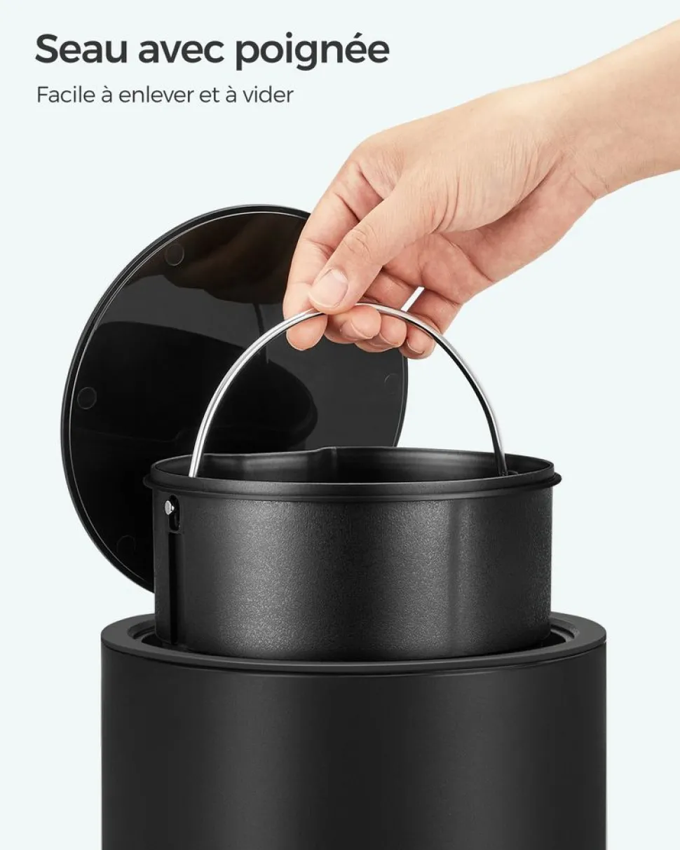 Flash Sale SONGMICS Poubelle 3L noir