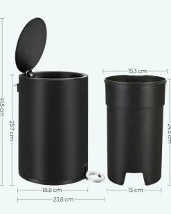 Flash Sale SONGMICS Poubelle 3L noir