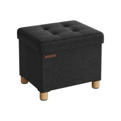 New SONGMICS Pouf 38 x 38 x 40 cm noir