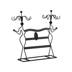 Clearance SONGMICS Présentoir bijoux métal noir