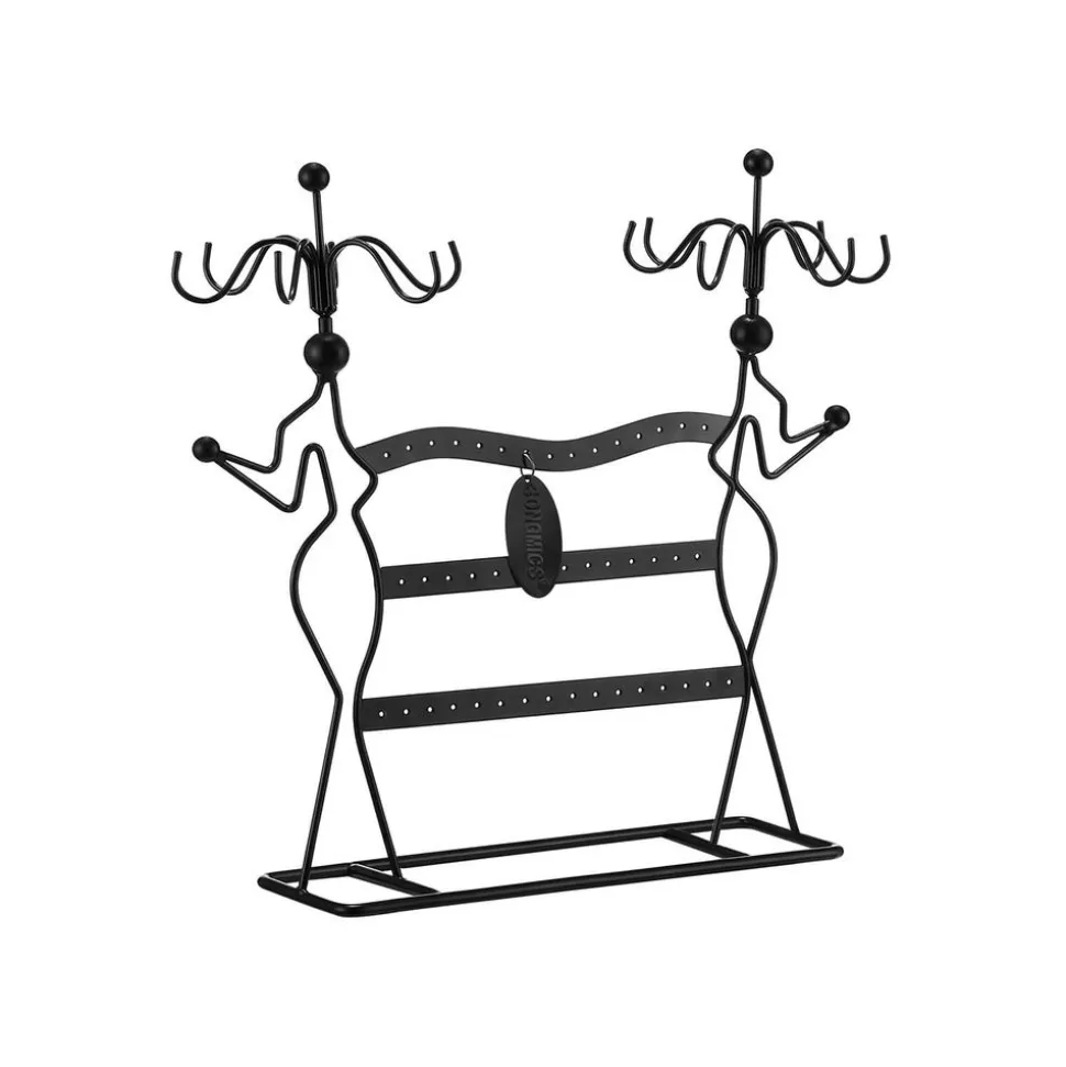 Clearance SONGMICS Présentoir bijoux métal noir