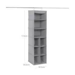 Discount SONGMICS Rangement à suspendre XL Gris