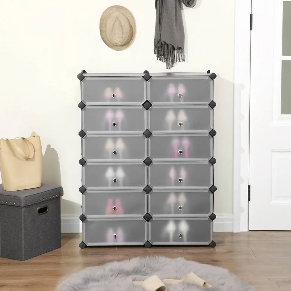 Cheap SONGMICS Rangement modulable 12 casiers