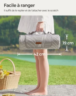 Cheap SONGMICS Sac de couchage large Bleu