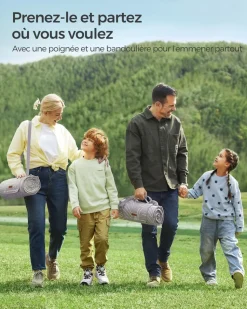 Cheap SONGMICS Sac de couchage large Bleu