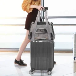 Store SONGMICS Sac voyage 44 x 25 x 28 cm Gris