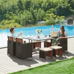 Outlet SONGMICS Salon de jardin 3 pièces