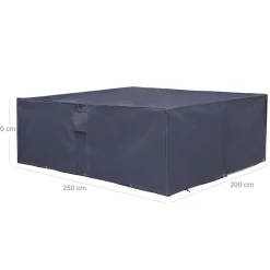 New SONGMICS Salon jardin noir