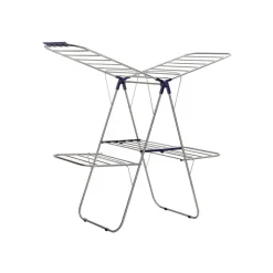 Hot SONGMICS Séchoir à linge XL Argent + Bleu