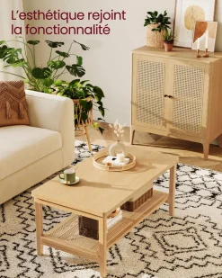 Store SONGMICS Set coiffeuse 3 miroirs ovales Blanc