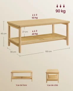 Store SONGMICS Set coiffeuse 3 miroirs ovales Blanc