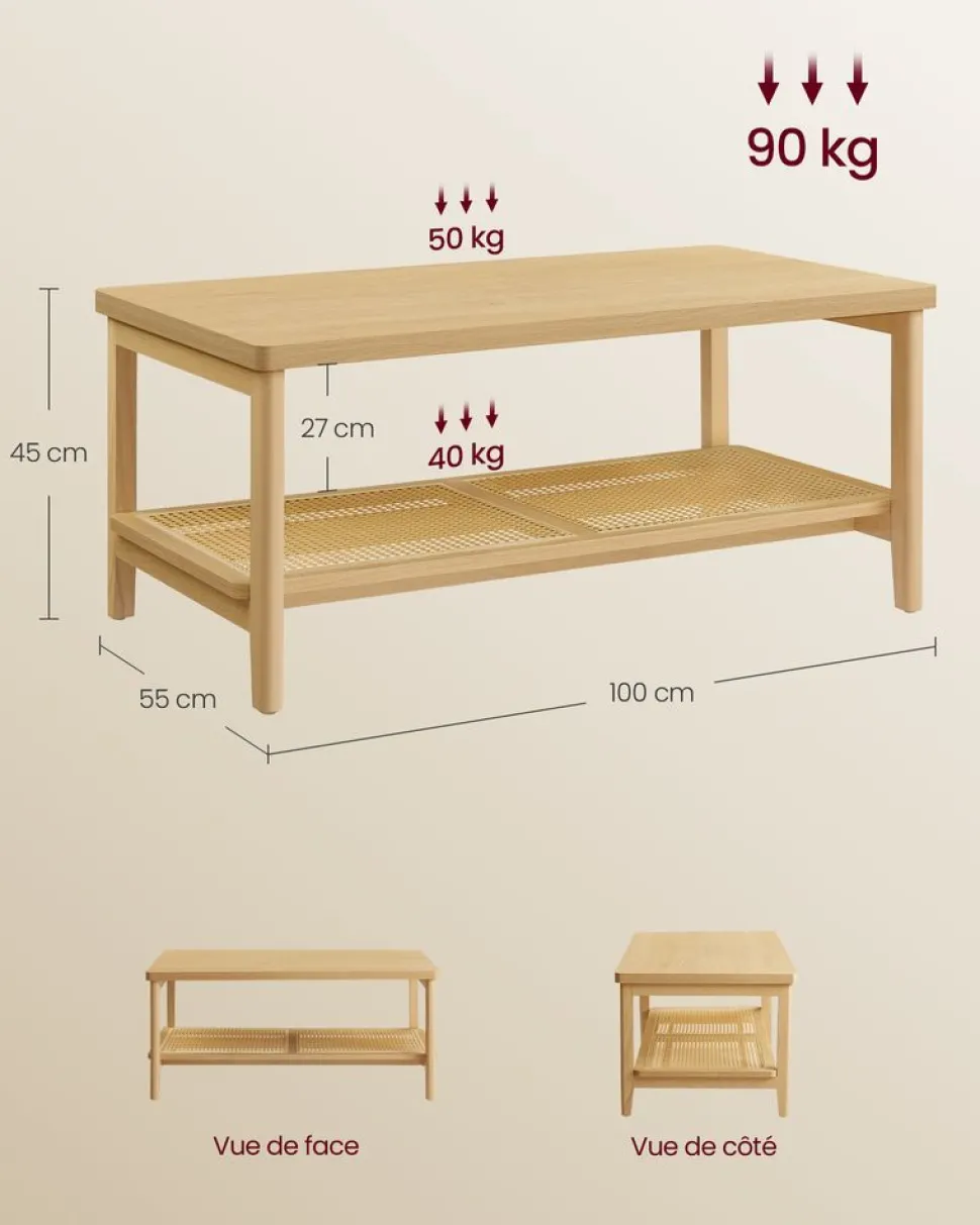 Store SONGMICS Set coiffeuse 3 miroirs ovales Blanc