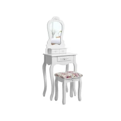 Store SONGMICS Set coiffeuse en hauteur Blanc