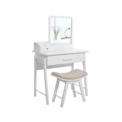 Store SONGMICS Set coiffeuse grand tiroir Blanc