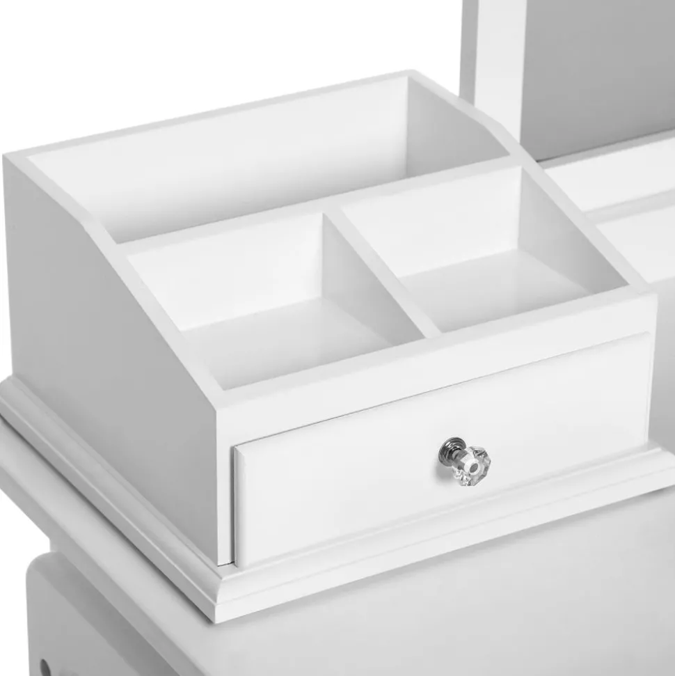 Store SONGMICS Set coiffeuse grand tiroir Blanc