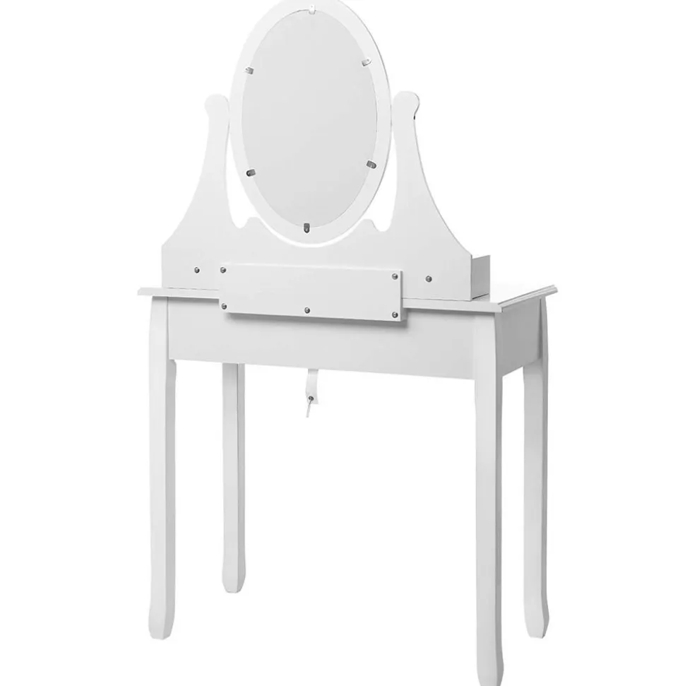 Hot SONGMICS Set coiffeuse miroir ovale