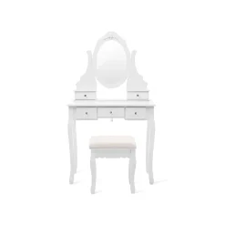 Cheap SONGMICS Set coiffeuse miroir pivotant
