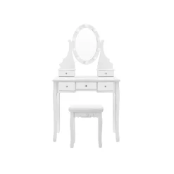 Cheap SONGMICS Set coiffeuse miroir pivotant