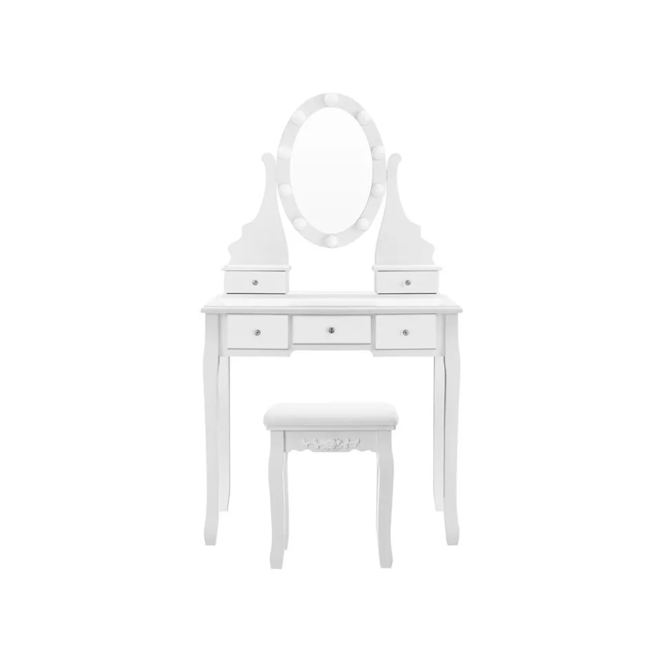 Cheap SONGMICS Set coiffeuse miroir pivotant