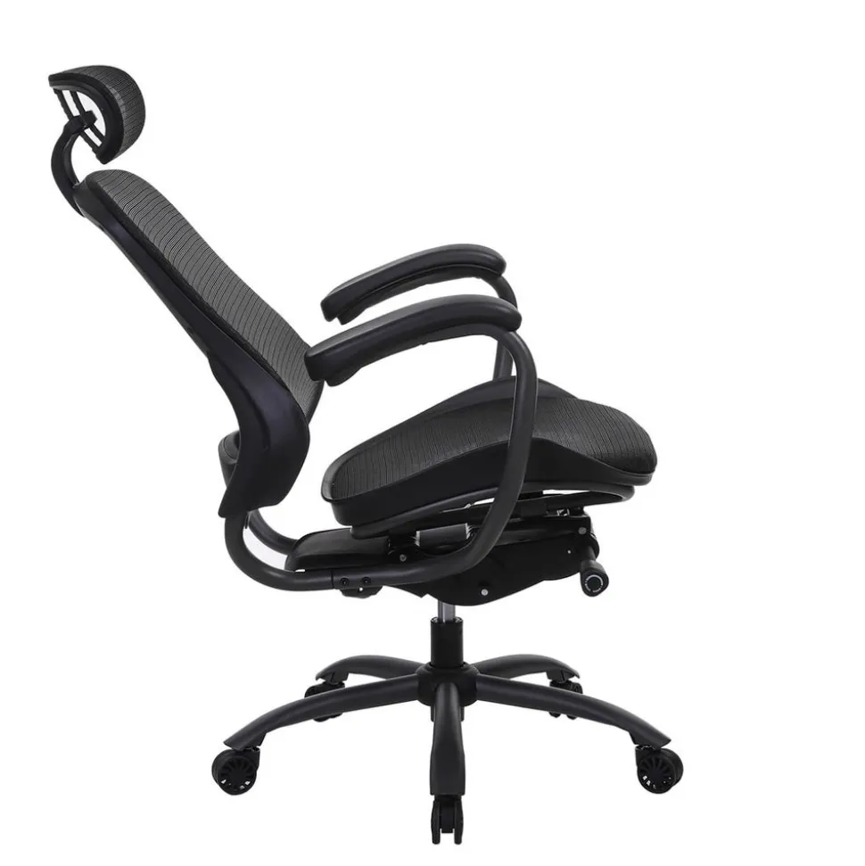 New SONGMICS Siège de travail gris