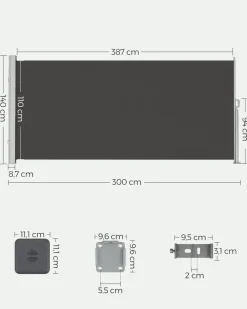 Best SONGMICS Socle fixation store Noir