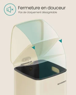 Sale SONGMICS Poubelle de Cuisine Automatique 50 L