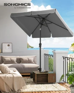 Fashion SONGMICS Store banne 3,5 x 2,5 m Gris