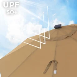 Store SONGMICS Store banne 1,5 x 1,3 m Gris