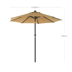 Store SONGMICS Store banne 1,5 x 1,3 m Gris