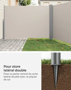 Clearance SONGMICS Store latéral 1,3 x 3,5 m