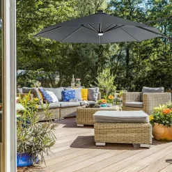 Sale SONGMICS Support au sol pour poteau de store latéral Gris