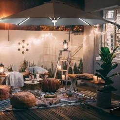 Sale SONGMICS Support au sol pour poteau de store latéral Gris