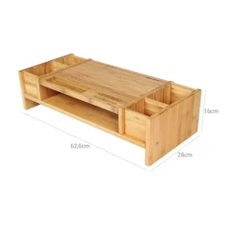 Online SONGMICS Support d'ordinateur bambou