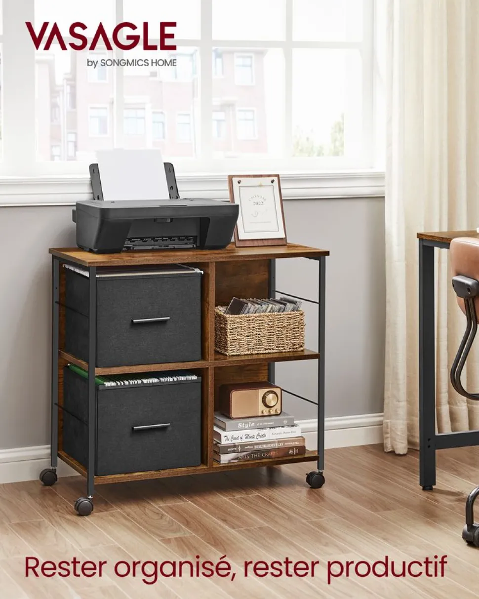 Flash Sale SONGMICS Support imprimante Noir