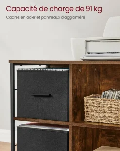 Flash Sale SONGMICS Support imprimante Noir