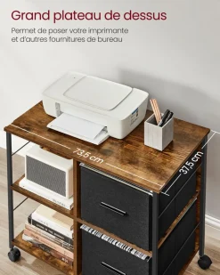 Flash Sale SONGMICS Support imprimante Noir