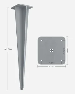 Clearance SONGMICS Support mural pour stores latéraux gris