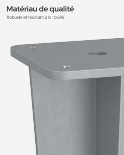 Clearance SONGMICS Support mural pour stores latéraux gris