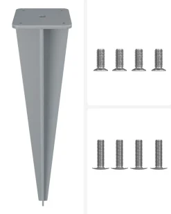 Clearance SONGMICS Support mural pour stores latéraux gris