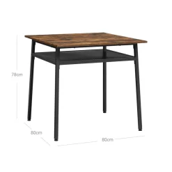 Cheap SONGMICS Table à manger 2 personnes Noir