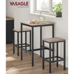 Discount SONGMICS Table bar carré industriel