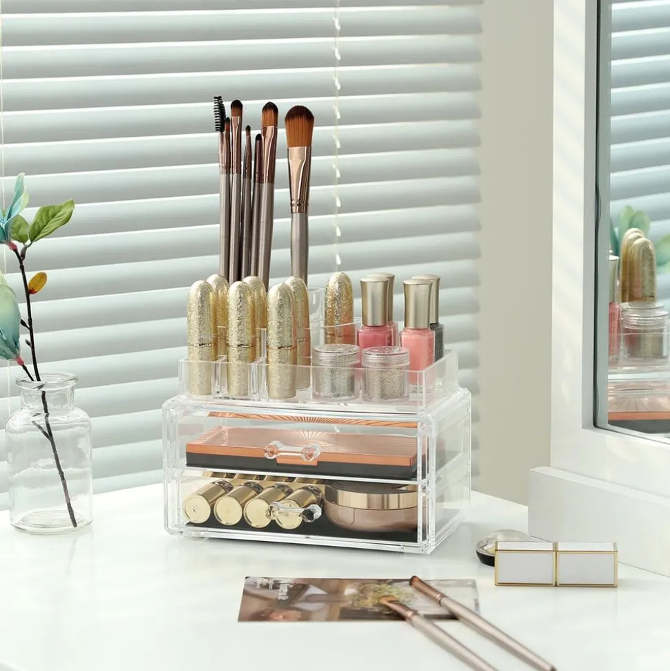 Cheap SONGMICS Table basse carré industriel Brun Vintage Noir